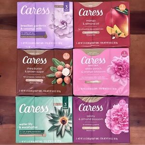 Caress PEONY, WATER LILY, BRAZILIAN GARDENIA, SheaButterBrownSugar, White Peach